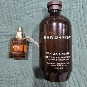 SAND + FOG Vanilla & Amber Body Wash and Oil Set